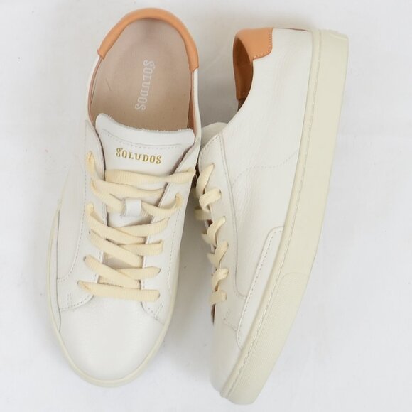 Soludos Ibiza Classic Lace-Up Leather Sneakers Women's US 10 - Picture 1 of 10
